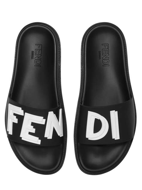 fendi slides men's